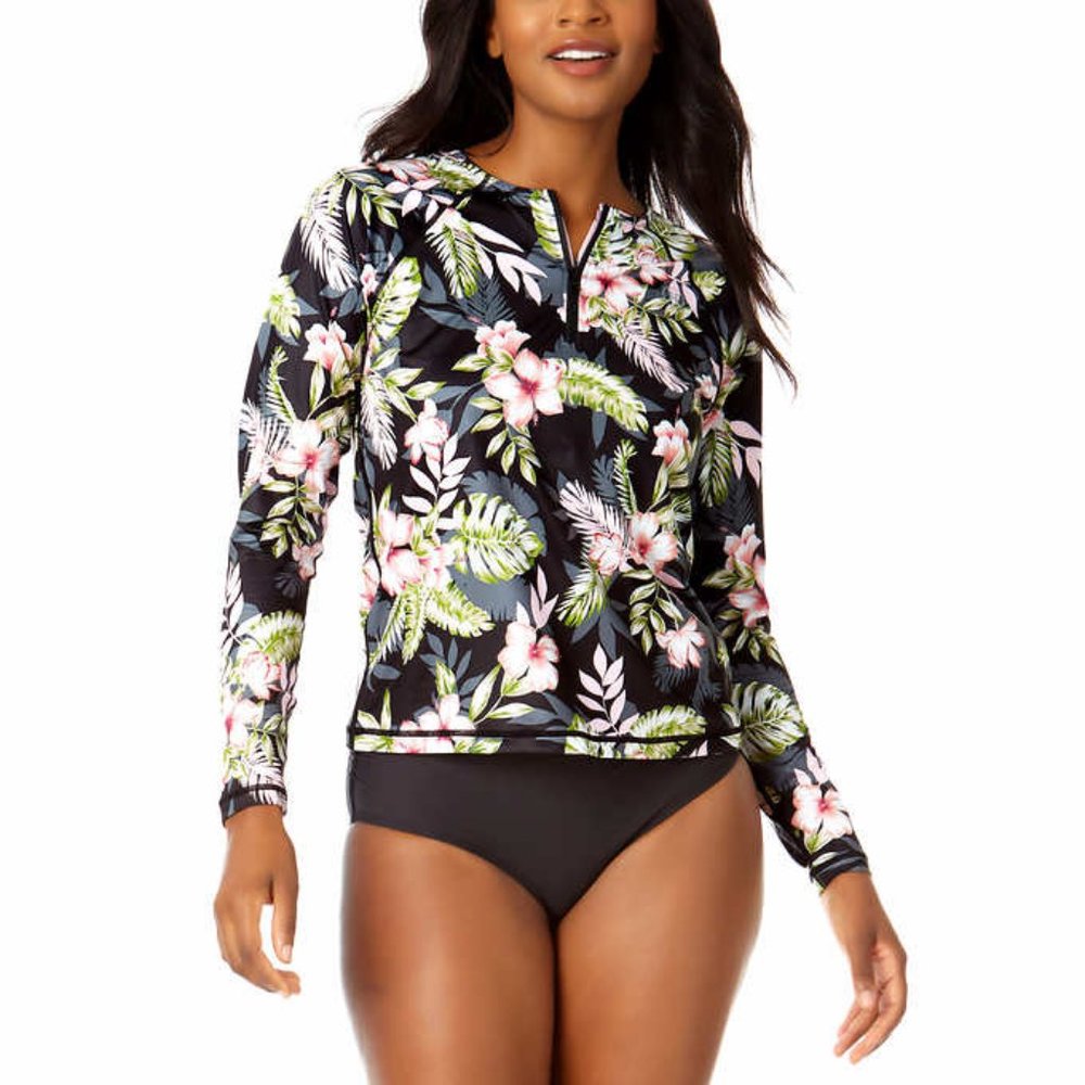 Hurley Ladies' Quarter Zip Rashguard NWT